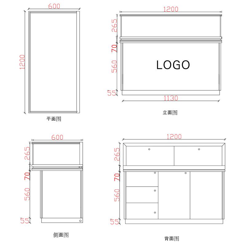 玻璃珠宝银饰展柜A款-01