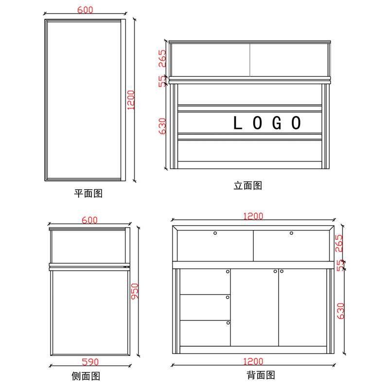 黄金展示柜,珠宝展柜,玻璃展柜