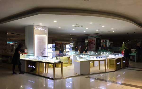 东方晓明珠宝店-钢化玻璃珠宝玉器展示柜